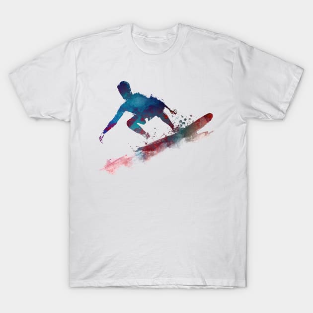 Surfer sport art T-Shirt by JBJart